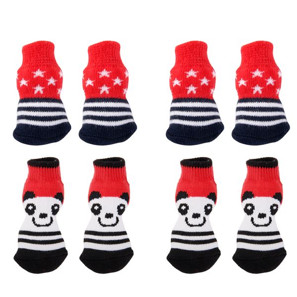 

s xl медведь шаблон pet собака щенок кошка нескользящие носки s + xl