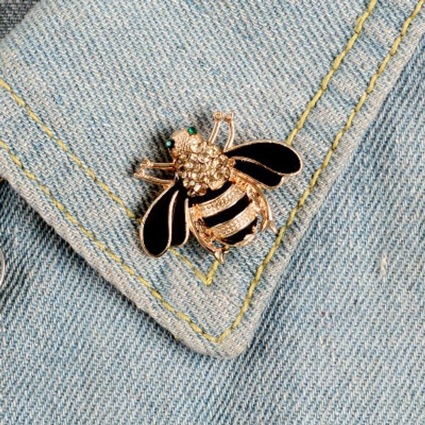 

bee kind cute honey bee enamel pin badge be kind insect pin save the bees brooch pins animal jewelry gift women accessories, Gray