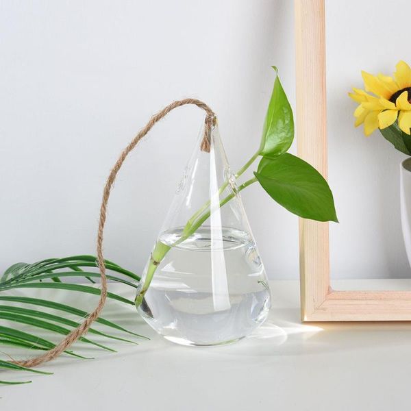 

hanging glass ball vase flower plant pot terrarium container party wedding decor