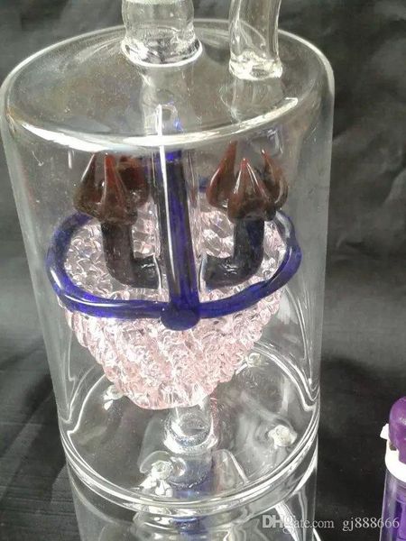 Rosa Blumenkorb Shisha-Glasbongs-Zubehör, Glaspfeifen bunte Mini-Mehrfarben-Handpfeifen Bestes Löffelglas