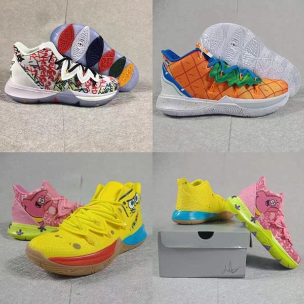 

new pineapple house 5 zapatos kyrie low 2 basketball shoes for men 20th anniversary irving 5s graffiti x multi-color sponge sport sneakers