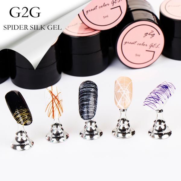

girl2girl nail gel polish nail art silk spider gel uv polish long lasting shinning official store, Red;pink