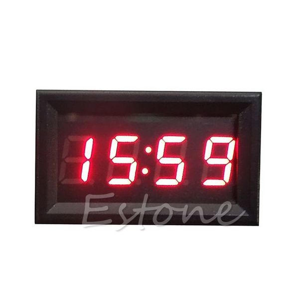 

led display digital clock 12v/24v dashboard car motorcycle accessory 1pc