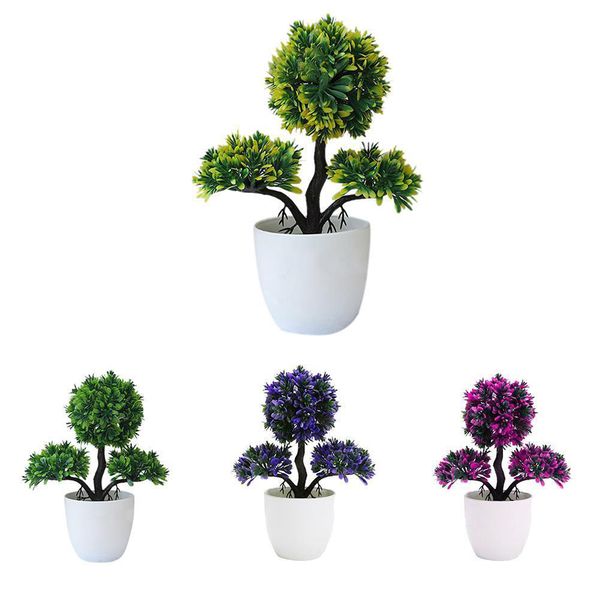 

home decoration ornaments simulation welcoming pine bonsai creative artificial flower