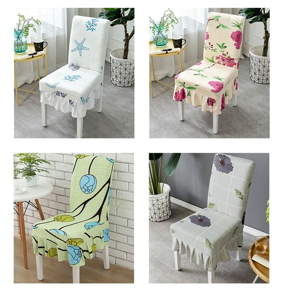 

chair cover spandex kitchen slipcover removable anti-dirty seat cover for banquet wedding dinner restaurant housse de chaise 1pc