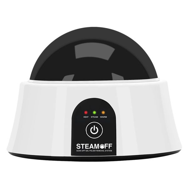 

electric steam nail polish remover machine professional quickly gel removal uv nails steamer cleaner machine for nail art tools, Silver