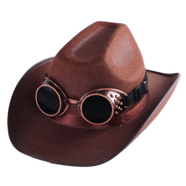 

# 5 vintage style steampunk очки сварочные очки punk косплей, White;black