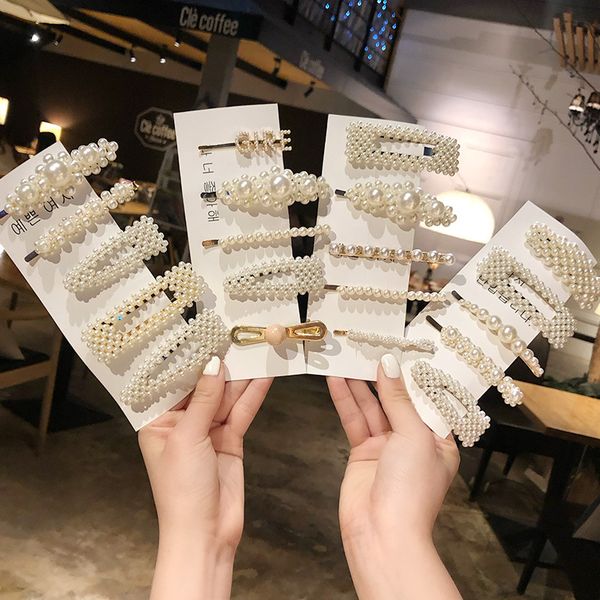 

1set fashion women girls elegant pearls hairpins hair clips pins barrette accessories for kids hairgrip headdress new headwear