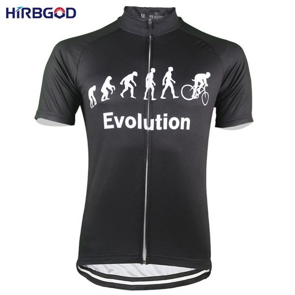 

hirbgod evolution breathable men cycling jersey 5 colors summer short sleeve bicycle clothes ,nr178, Black;red