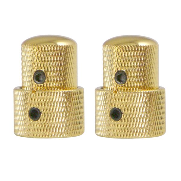 

gold metal guitar volume tone control knob switch tip knob cap