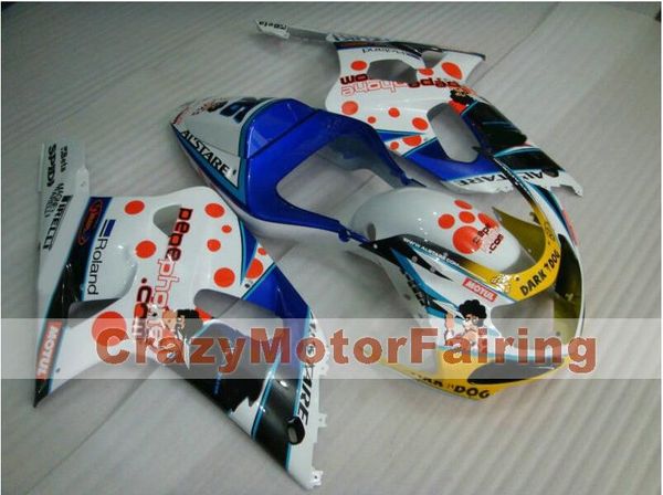 

хорошее качество новый abs мотоцикл обтекатели комплекты fit для suzuki gsxr600 750 600 k1 2001 2002 2003 01 02 03 обвес обтекатель обтекате