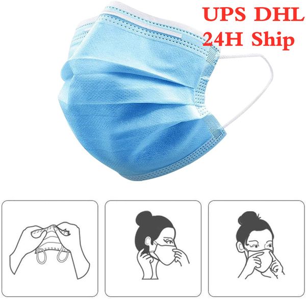 

in stock usp dhl disposable mask non-woven fabric dustproof, effectively avoid pollen allergies