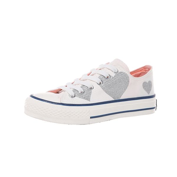 

white canvas shoes female 2019 summer new fashion white shoes tide wild casual flat bottom women, Black