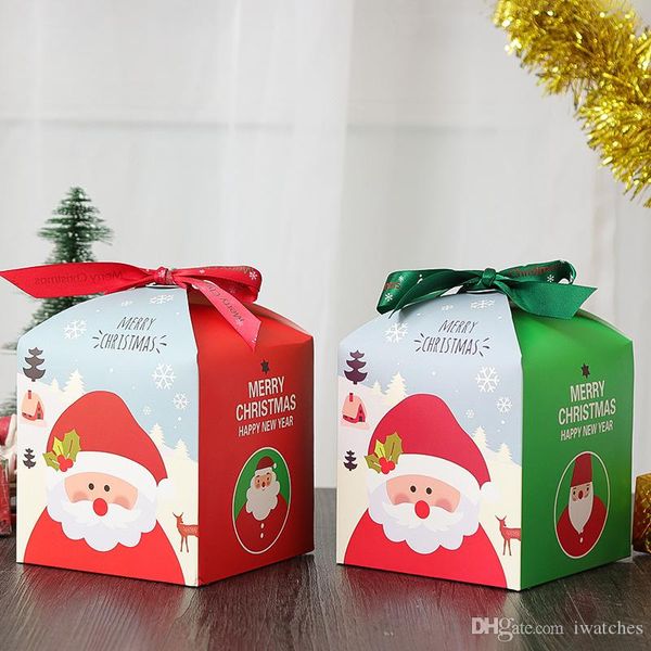 DIY Weihnachtsgeschenkbox Ping an Fruit Verpackungsbox Urlaub Süßigkeiten Schokolade exquisite Geschenkpapierbox Weihnachtsbedarf