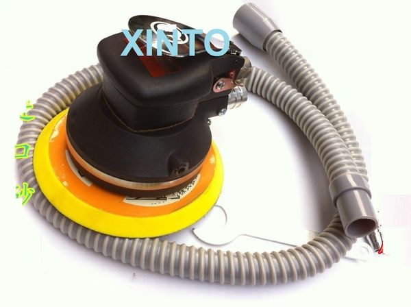 

6" auto pneumatic dust dry dust suction type polishing tool, impact collecting polisher, air mill machine