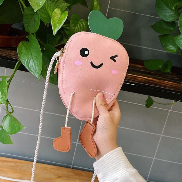

cartoon kids 2020 messenger bag cute mini pu leather shoulder bag girls simple small cross body handbags bolsa feminina