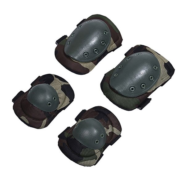

4pcs/set adjustable elbow knee sleeve pad outdoor breathable protector volleyball knee brace support elbow support, Black;gray