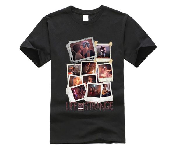 

life is strange tees novelty custom man stylish round collar t shirt popular game t-shirt big size camiseta, White;black
