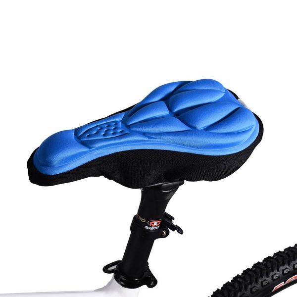 

silicone cycling bicycle bike saddle seat cover red black orange blue