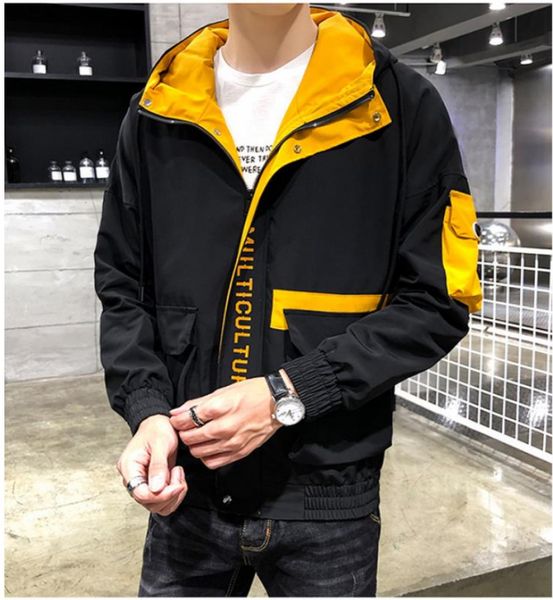 

men designer jacket luxury clothes autumn sell men thin men hooded slim mens jacket youth casual jacket plus size m--4xl 1, Black;brown