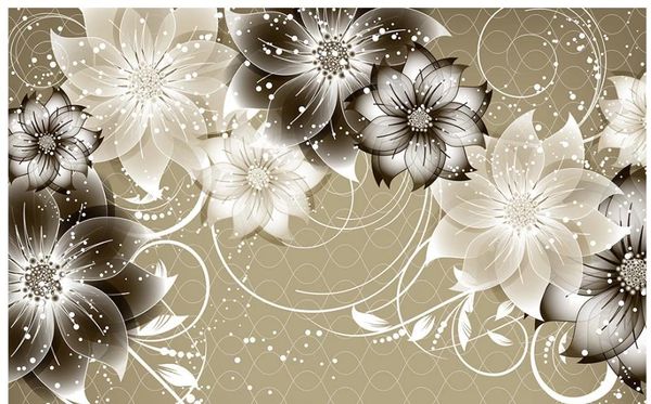 

decorative wallpaper european crystal flower wallpapers tv sofa background wall