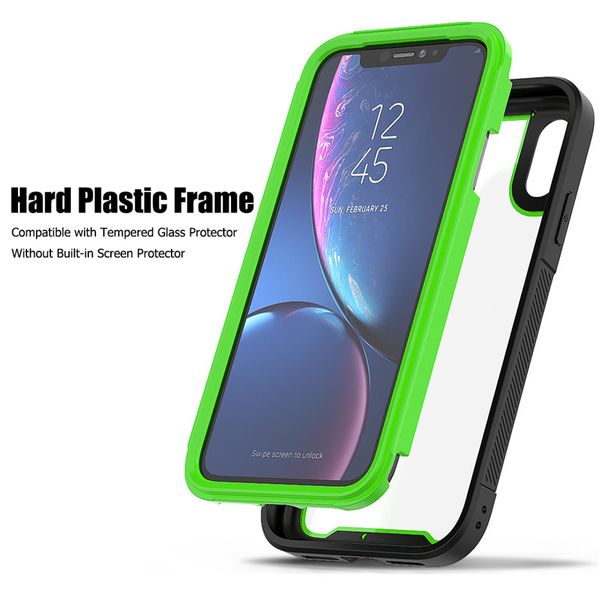 

Противоударные случаи бампер телефона для iPhone 11Pro Max XR XS Max X-7 6 6S Plus Прозрачного PC + T