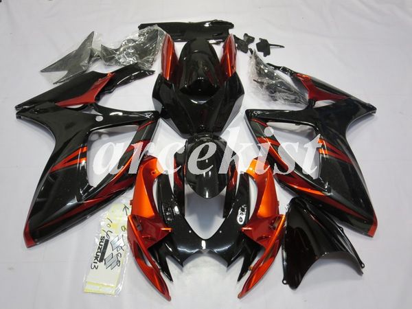 

4 бесплатные подарки новый abs для мотоциклов обтекатели kit fit для suzuki gsx-r600 gsx-r750 k6 2006 2007 06 07 кузовостроение набор оранже