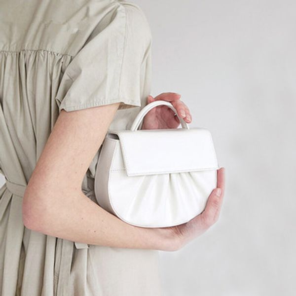 

ring folded handbag women new fashion korean retro soft simple solid small hobos shoulder bag ladies personality casual