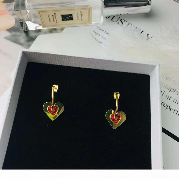 

2020 new double-layer love designer earrings luxury designer jewelry women earrings, Golden