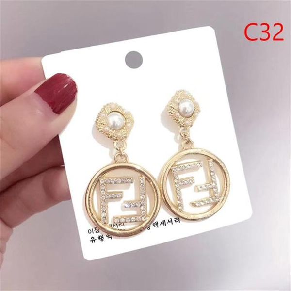 

new luxury designer stud women earrings letters ear stud men earring gold silver jewelry accessories gift for girls ing