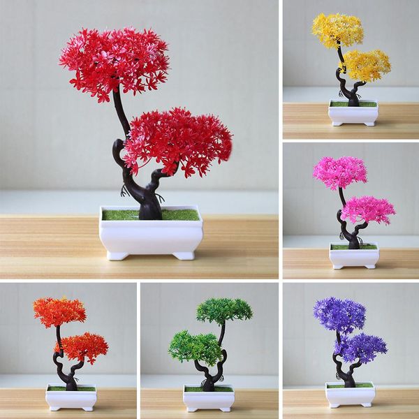 

artificial plants tree bonsai fake potted ornament fake grass artificial flowers home l garden decor gift
