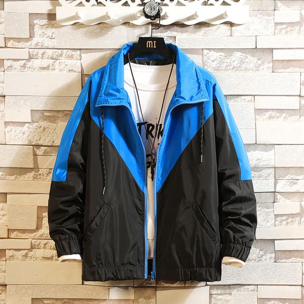 

waterproof jacket mens autumn winter solid long sleeve jackets and coats casual streetwear harajuku jacket coat outwear jaqueta, Black;brown