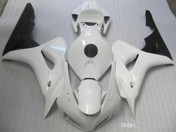 Carimbos de molde de injeção OEM para Honda CBR1000RR 2006 2007 kit de carenagem branco preto CBR 1000 RR 06 07 ER46