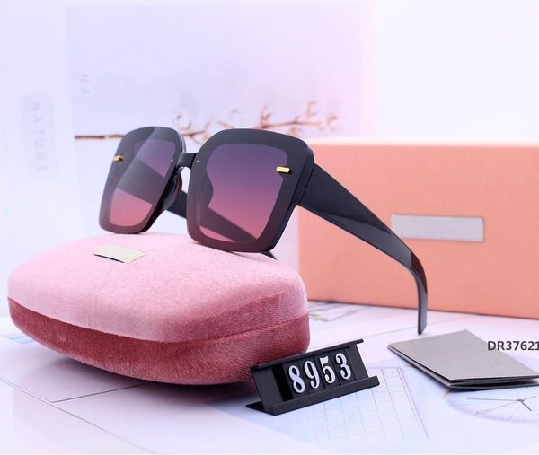 

woman sunglasses beach goggle sunglasses summer adumbral glasses uv400 model 8953 5 color with boxdr37, White;black