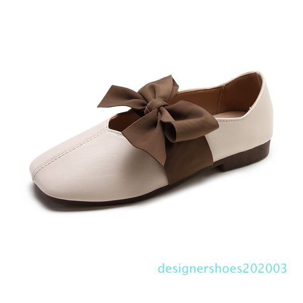 

butterfly-knot woman flats shoes drive shoes offfice 2019new fashion luxury women designers slipon zapatos de mujer d3, Black