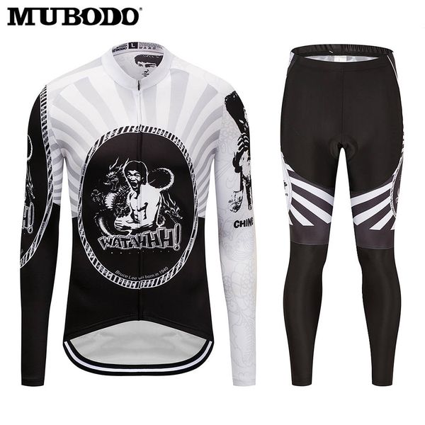 

mu23 long-sleeved trousers cycling jersey, mountain bike riding suit, french racing suit, team uniform, Black;red