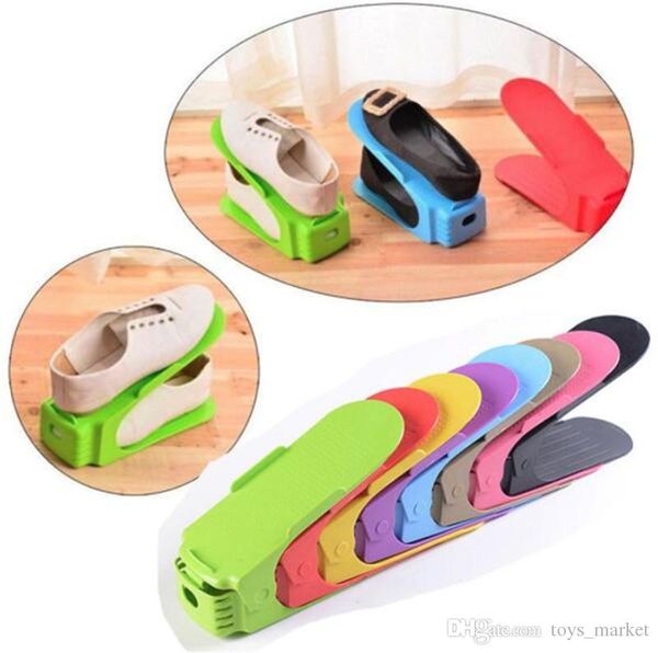 

стеллажи для обуви хранение оптовые регулируемые для домашнего использования современные двойные туфли стойки гостиная удобная коробка для о