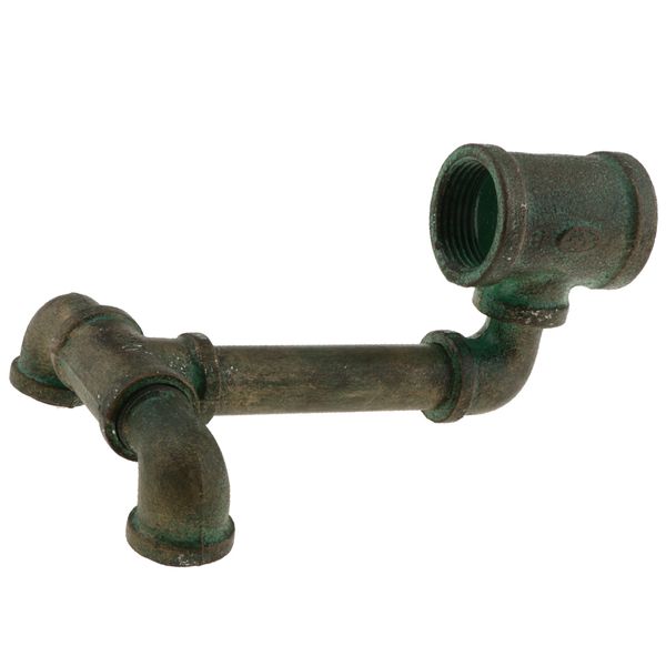 

industrial copper pipe bottle glass holder -champagne holder - wine rack under cabinet shelf cellar inside screw in