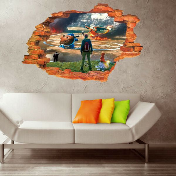 

1шт мультфильм животных наклейка на стену кролик точки цветок стикер стены детские девушки декор комнаты