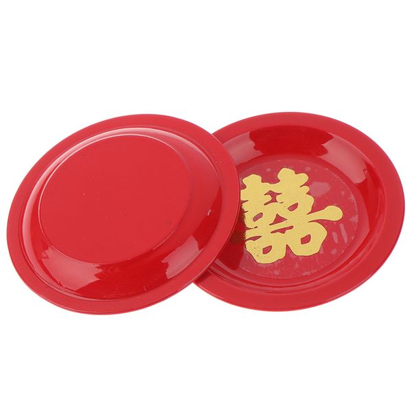 

1:12 dollhouse miniature retro round red plate accessories furniture toys