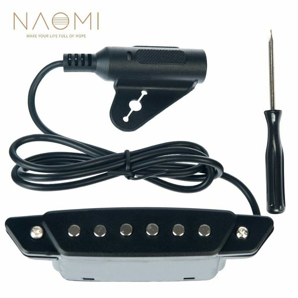 

sh-85 guitar pickup 6 holes soundhole pickup w/ active power strap end-pin jack