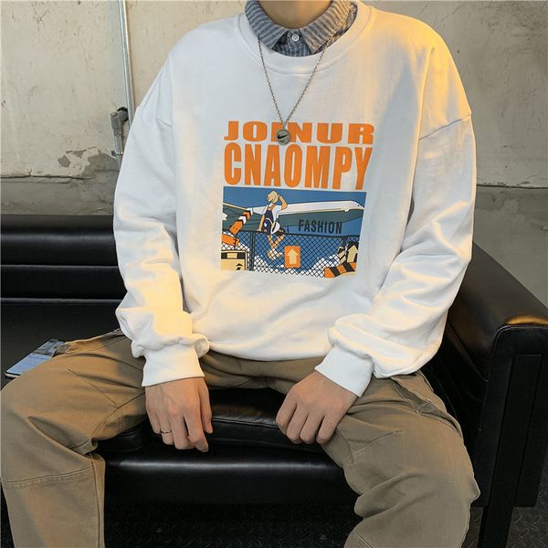 

hoodies sweater male easy ins lovers round neck hip hop trend easy round neck student loose coathoodie hoodie, Blue;black