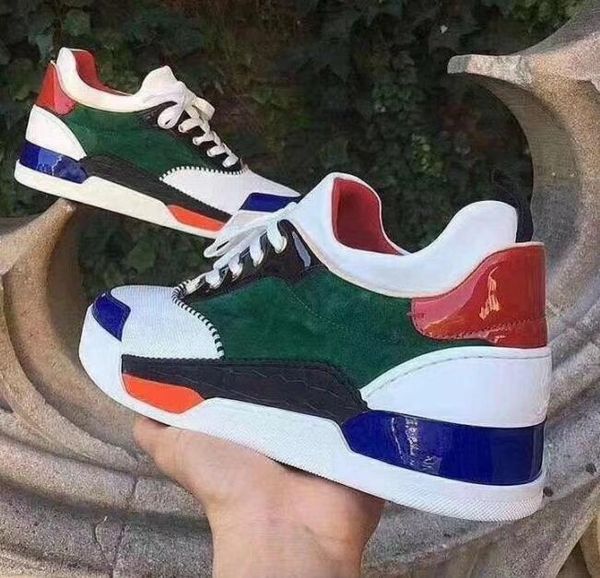 

factory direct casual shoes aurelien sneakers flat women,men red bottom shoes perfect quality casual outdoor trainer perfect gift 11, Black