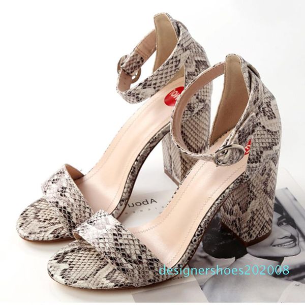 

karin new fashion square high heels summer sandals women shoes buckle strap mix color office lady shoes woman sandals d08, Black