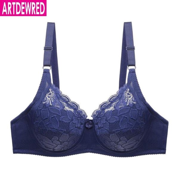 

plus large big size lace bras for women's bralette bh underwear lingerie super push up brassiere girl minimizer deep v, Red;black