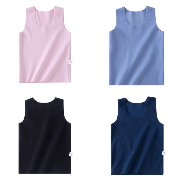 

velvet warm vest traceless casual cut warm children's clothing boys and girls children's velvet home clothing, Blue