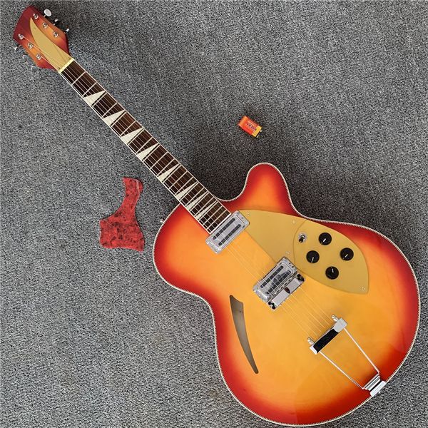 

6 string electric guitar, 360 guitar,yellow mosaic