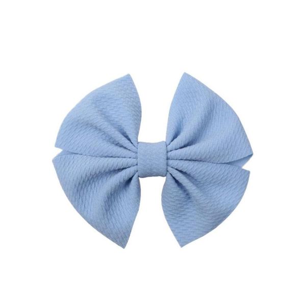 

pcs/lot spring solid hair bows 5'' hair clips for girls women headband barrettes diy accessories mujer headwear, Slivery;white