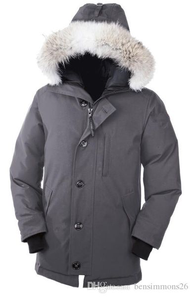 

2019 big fur copy pjs men's chateau down parka winter jacket arctic parka navy black green red outdoor hoodies dhl