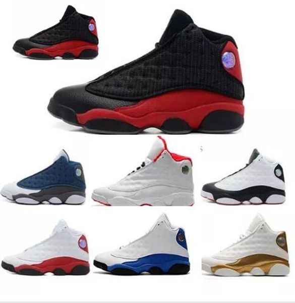 

2020 13s bred chicago flints men women kids basketball shoes 13s dmp grey toe history of flight hyper royal sneakers, Black
